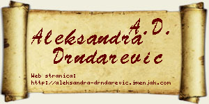 Aleksandra Drndarević vizit kartica